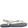 HAVAIANAS STRAP TOE POST FLIP FLOP - NAVY SILVER